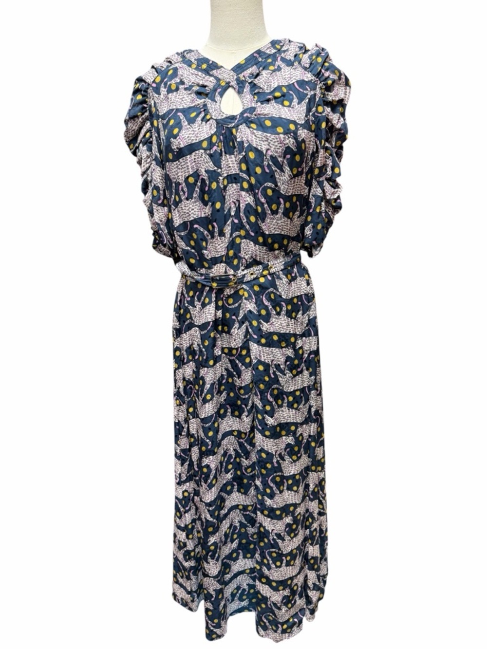 K-53 Kate Spade Panther Dot Dress